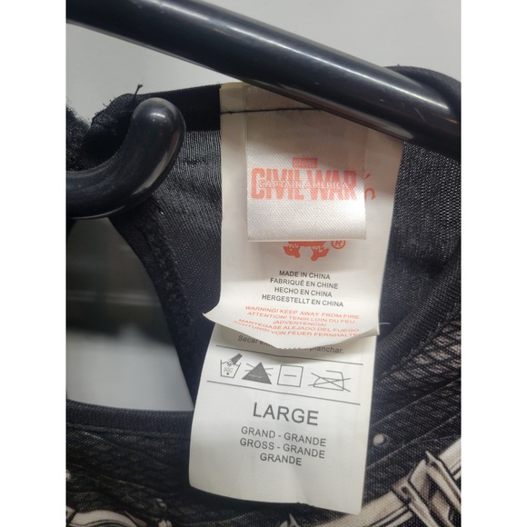 Marvel‎ Civil War Black Panther Costume Kids Large Halloween Cosplay 12-14 - Picture 4 of 4